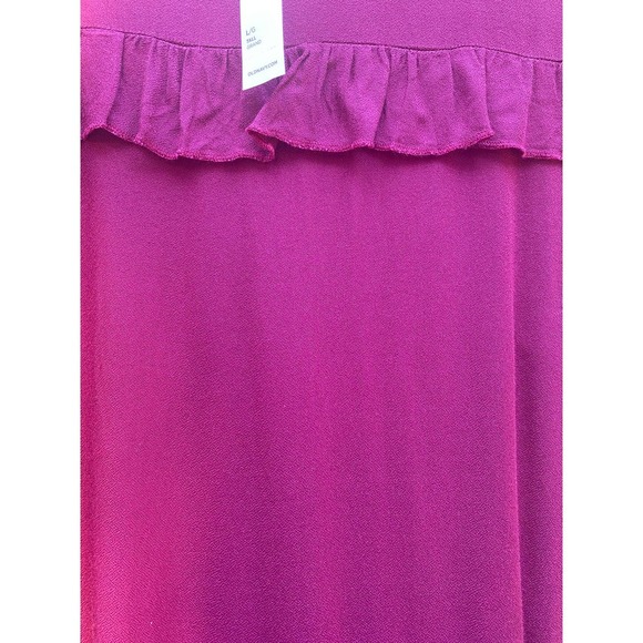 Old Navy Dress Large Long Sleeve Ruffled Berry NEW - Picture 8 of 8